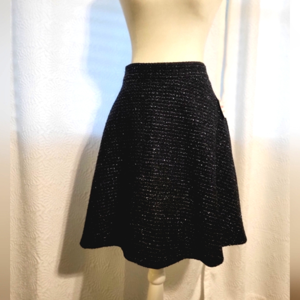 Maison Jules A-line Black Skirt
